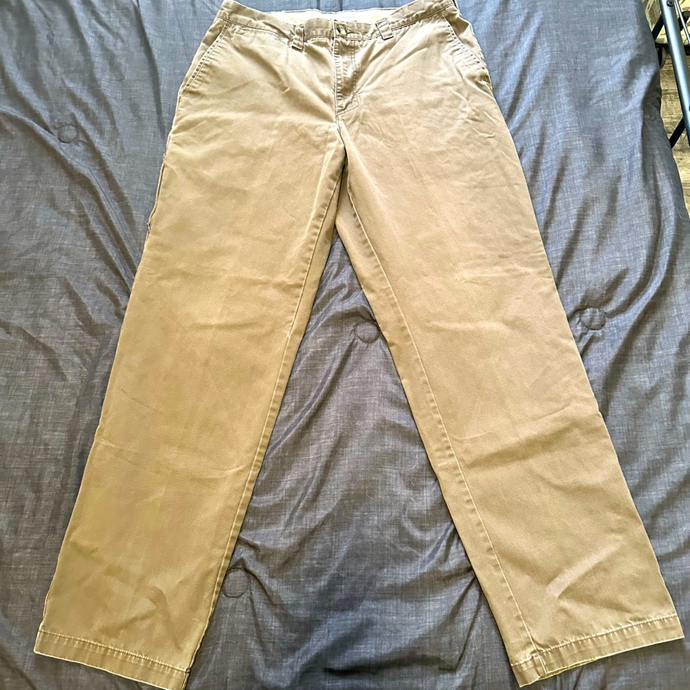 Columbia Mens 36 Granite Cloth Strt Leg Brown Outdoor Canvas Work Hiking Pants